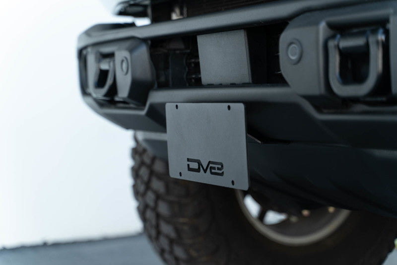 DV8 Offroad 21-23 Ford Bronco Capable Bumper Front License Plate Mount DV8 Offroad 21-23 Ford Bronco Capable Bumper Front License Plate Mount