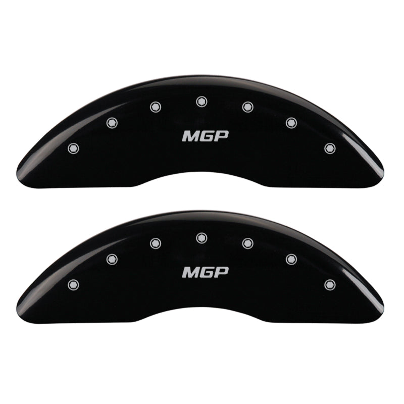 MGP 4 Caliper Covers Engraved Front & Rear MGP Black finish silver ch MGP 4 Caliper Covers Engraved Front & Rear MGP Black finish silver ch