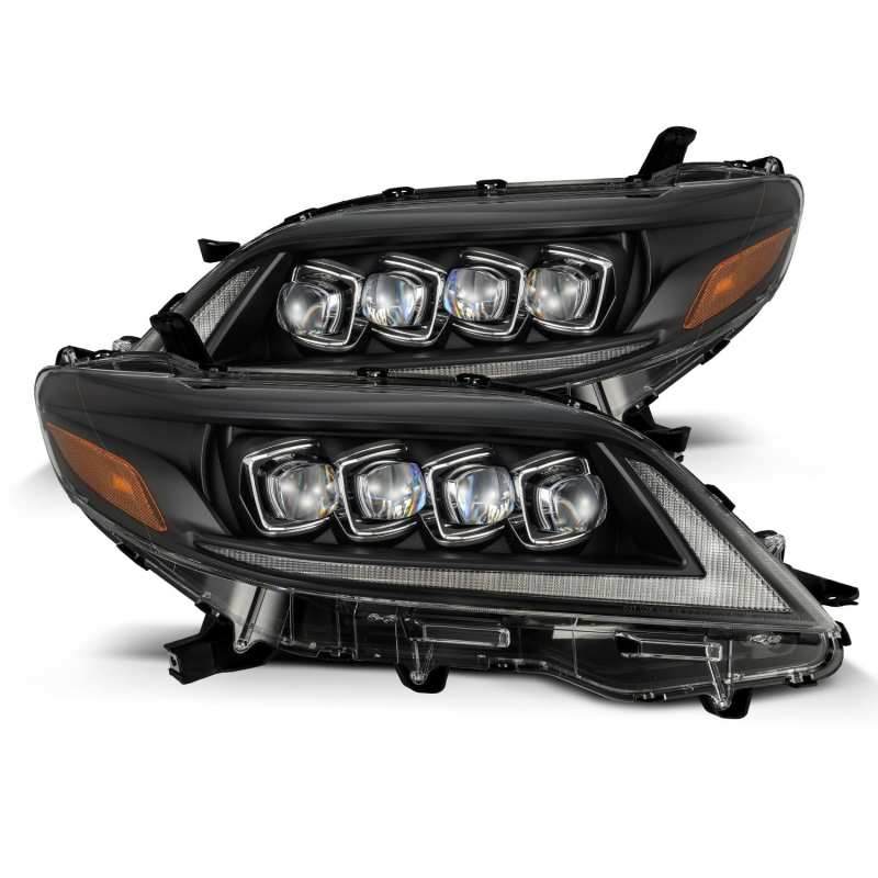 AlphaRex 2011+ Toyota Sienna NOVA LED Proj Headlights Plank Style Black w/Activ Light/Seq Signal/DRL AlphaRex 2011+ Toyota Sienna NOVA LED Proj Headlights Plank Style Black w/Activ Light/Seq Signal/DRL