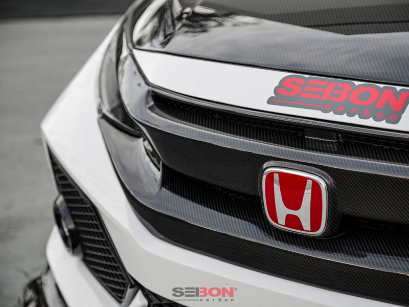 Seibon 16-18 Honda Civic OEM-Style Carbon Fiber Front Grill Seibon 16-18 Honda Civic OEM-Style Carbon Fiber Front Grill
