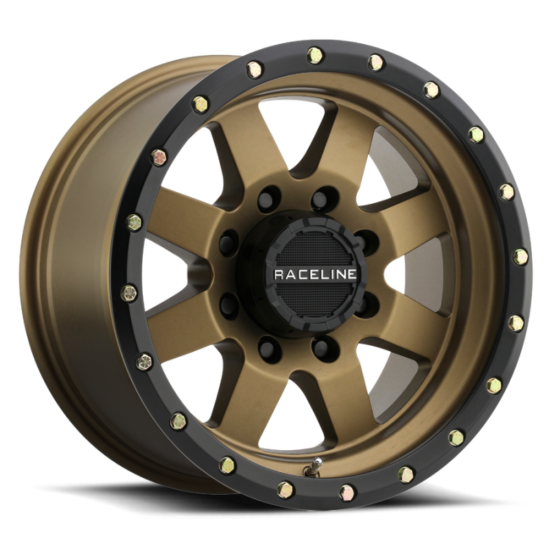 Raceline 935BZ Defender 18x9in / 6x139.7 BP / 18mm Offset / 107.95mm Bore - Bronze Wheel Raceline 935BZ Defender 18x9in / 6x139.7 BP / 18mm Offset / 107.95mm Bore - Bronze Wheel