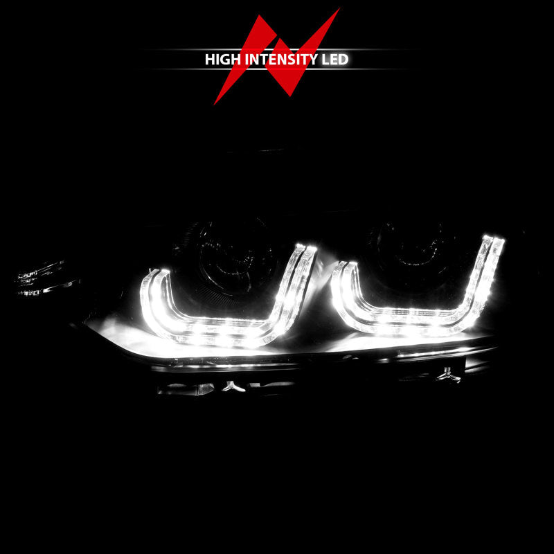 ANZO 2012-2015 BMW 3 Series Projector Headlights w/ U-Bar Black ANZO 2012-2015 BMW 3 Series Projector Headlights w/ U-Bar Black