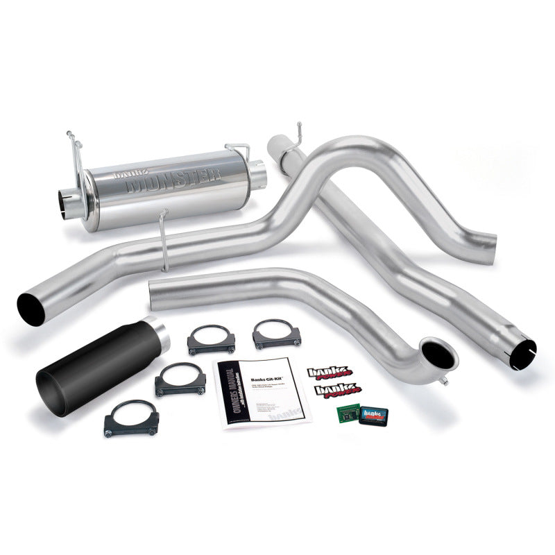 Banks Power 01-03 Ford 7.3L w/Cat Conv Git-Kit - SS Single Exhaust w/ Black Tip Banks Power 01-03 Ford 7.3L w/Cat Conv Git-Kit - SS Single Exhaust w/ Black Tip