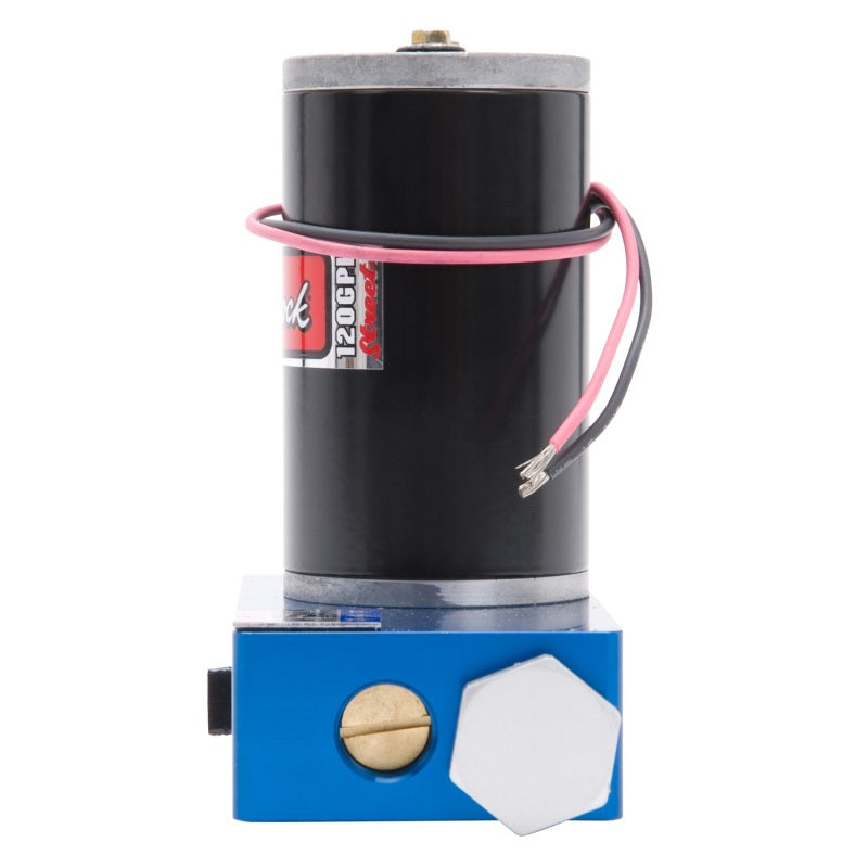 Edelbrock Fuel Pump Electric Quiet-Flo Carbureted 120GPH 3/8In In 3/8In Out 120 GPH Blue Edelbrock Fuel Pump Electric Quiet-Flo Carbureted 120GPH 3/8In In 3/8In Out 120 GPH Blue