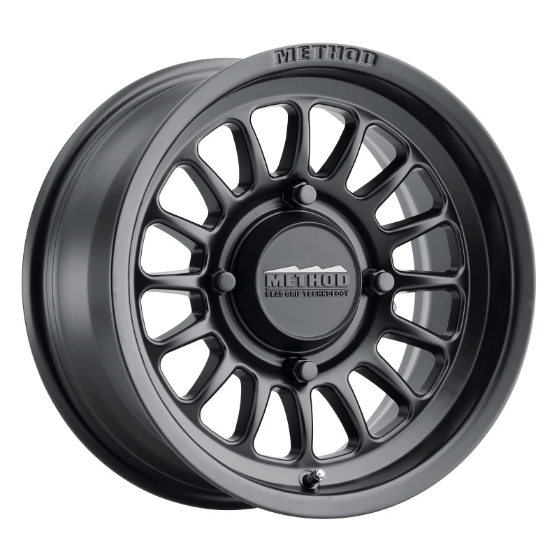 Method MR411 Bead Grip 15x7 / 5+2/38mm Offset / 4x156 / 132mm CB Matte Black Wheel Method MR411 Bead Grip 15x7 / 5+2/38mm Offset / 4x156 / 132mm CB Matte Black Wheel