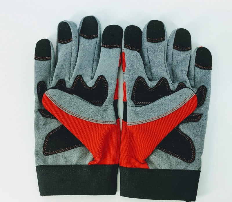 Granatelli X-Large Mechanics Work Gloves - Red/Gray/Black Granatelli X-Large Mechanics Work Gloves - Red/Gray/Black