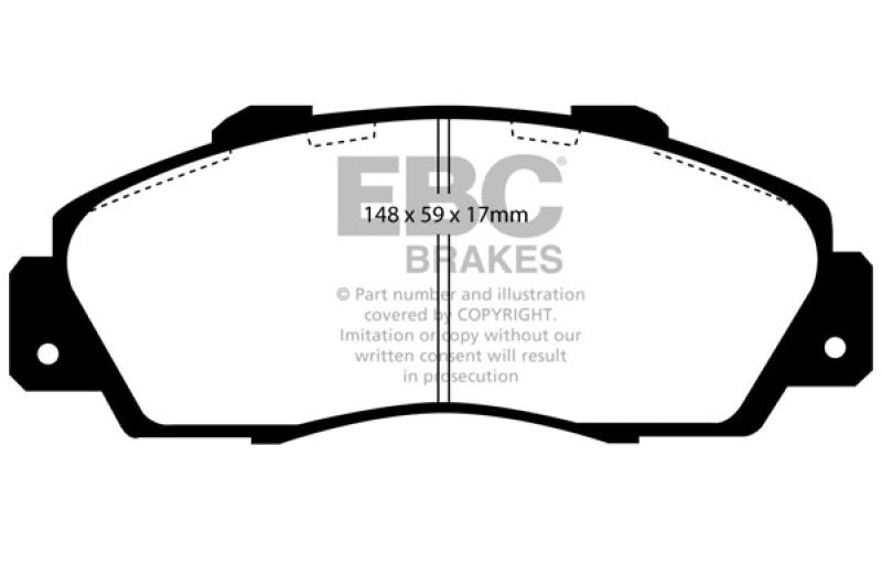 EBC 97-01 Acura Integra Type R Bluestuff Front Brake Pads EBC 97-01 Acura Integra Type R Bluestuff Front Brake Pads