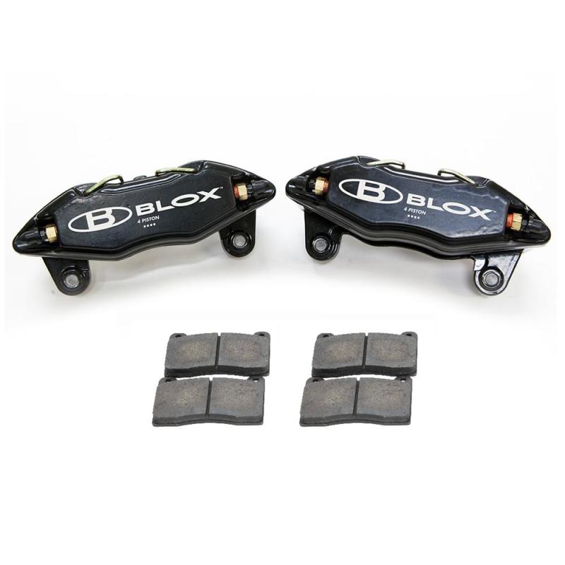BLOX Racing Forged 4 Piston Calipers and Pads (Fits Honda/Acura 262mm Rotors) BLOX Racing Forged 4 Piston Calipers and Pads (Fits Honda/Acura 262mm Rotors)