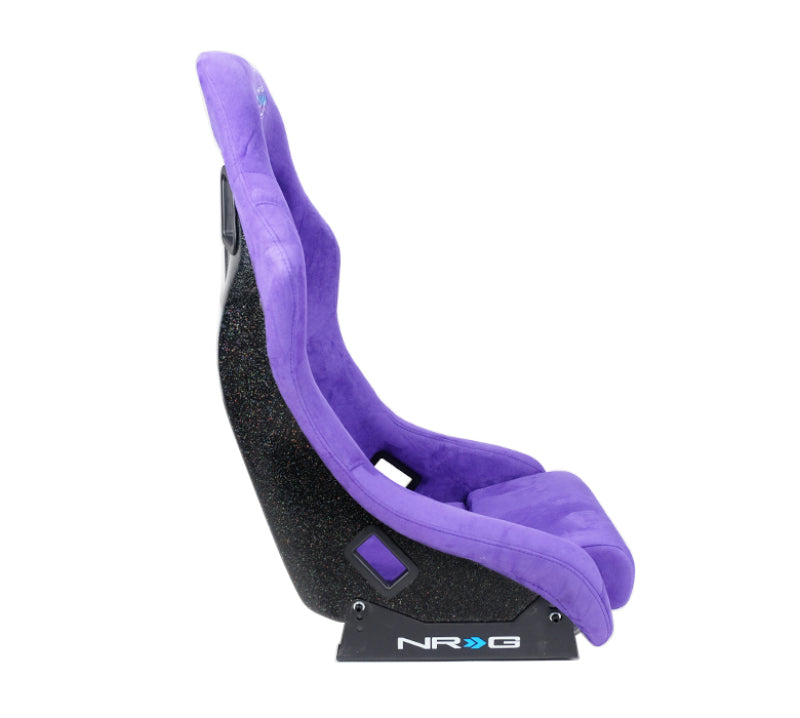 NRG FRP Bucket Seat PRISMA Edition w/ Pearlized Back Purple Alcantara - Medium NRG FRP Bucket Seat PRISMA Edition w/ Pearlized Back Purple Alcantara - Medium