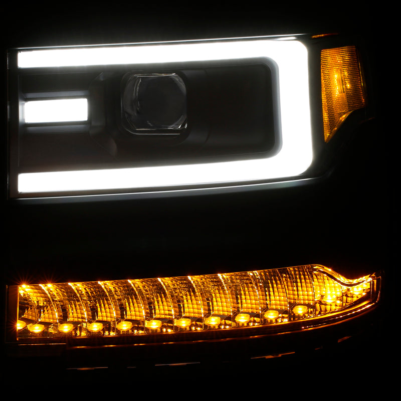 ANZO 16-17 Chevy Silverado 1500 Prjctr. Headlight Plank Styl. w/Amber (Only Work w/HID Equip. Truck) ANZO 16-17 Chevy Silverado 1500 Prjctr. Headlight Plank Styl. w/Amber (Only Work w/HID Equip. Truck)