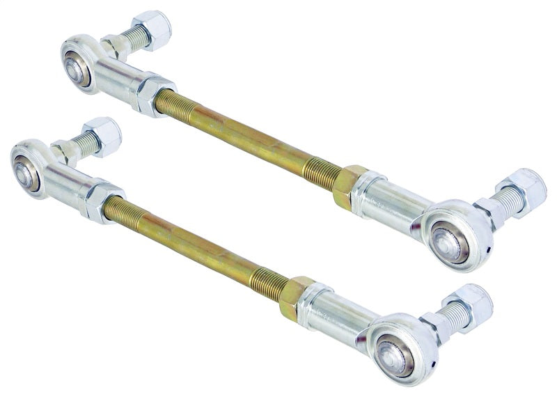 RockJock Adjustable Sway Bar End Link Kit 6 1/2in Long Rods w/ Heims and Jam Nuts pair RockJock Adjustable Sway Bar End Link Kit 6 1/2in Long Rods w/ Heims and Jam Nuts pair