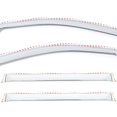 Putco 19-20 Chevy Silverado / GMC Sierra 1500 - Crew Cab (Set of 4) Element Chrome Window Visors