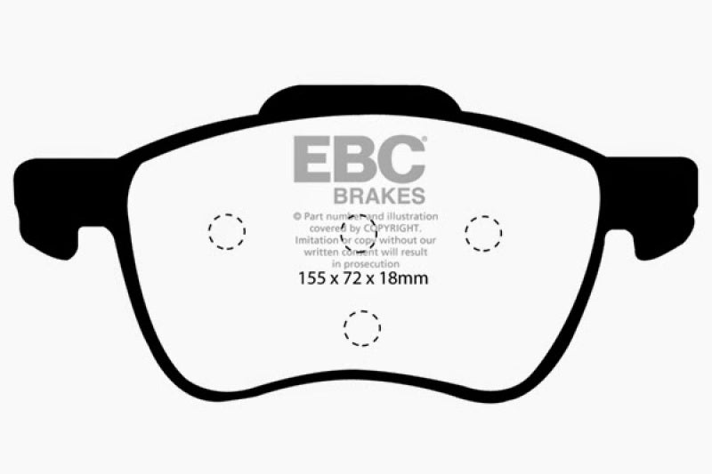 EBC 01-05 Volvo S60 2.3 Turbo T5 Yellowstuff Front Brake Pads EBC 01-05 Volvo S60 2.3 Turbo T5 Yellowstuff Front Brake Pads