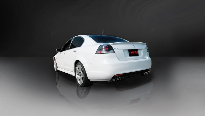 Corsa 2008-2009 Pontiac G8 GXP 6.0L V8 Polished Sport Cat-Back + XO Exhaust Corsa 2008-2009 Pontiac G8 GXP 6.0L V8 Polished Sport Cat-Back + XO Exhaust