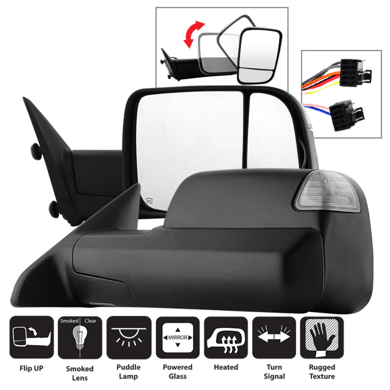 xTune Dodge Ram 1500 09-12 L&R Manual Extendable Power Heated Adjust Mirror MIR-DRAM09S-PWH-SET xTune Dodge Ram 1500 09-12 L&R Manual Extendable Power Heated Adjust Mirror MIR-DRAM09S-PWH-SET