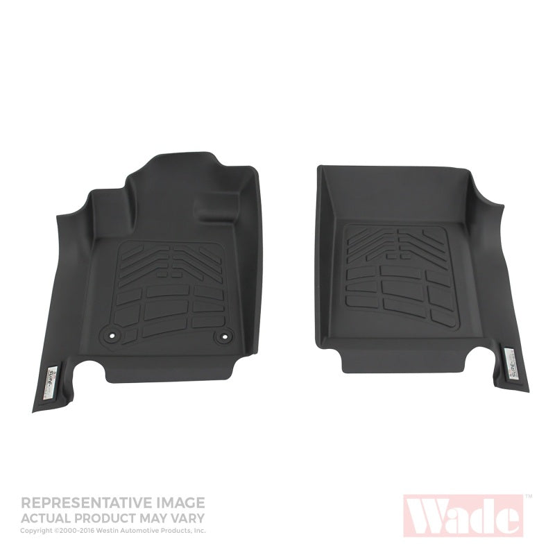 Westin 09-12 Ford F-150 Reg/SuprCab/SuprCrew (w/1 Ret Hook) Wade Sure-Fit Floor Liners Front - Blk Westin 09-12 Ford F-150 Reg/SuprCab/SuprCrew (w/1 Ret Hook) Wade Sure-Fit Floor Liners Front - Blk