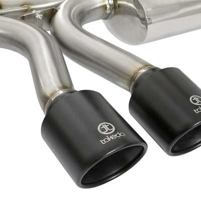 aFe Takeda 3in 304 SS Cat-Back Exhaust w/ Dual Center Black Tips 17+ Honda Civic Si (2dr) I4 1.5L