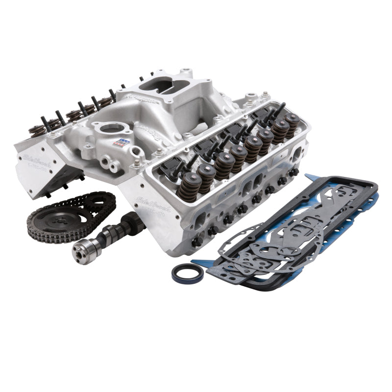 Edelbrock 435Hp Total Power Package Top-End Kit for Use On 1987 And Later SB-Chevy w/ Oe Lifters Edelbrock 435Hp Total Power Package Top-End Kit for Use On 1987 And Later SB-Chevy w/ Oe Lifters