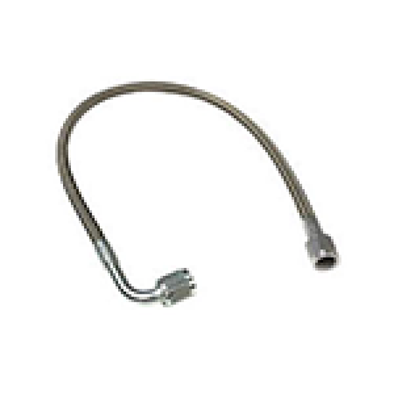 Fragola -4AN PFTE Ext Black Hose Assembly Straight x 90 Degree 30in Fragola -4AN PFTE Ext Black Hose Assembly Straight x 90 Degree 30in