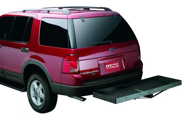 Lund Universal 20in X 60in Basic Cargo Carrier For 2in Hitches - Black Lund Universal 20in X 60in Basic Cargo Carrier For 2in Hitches - Black