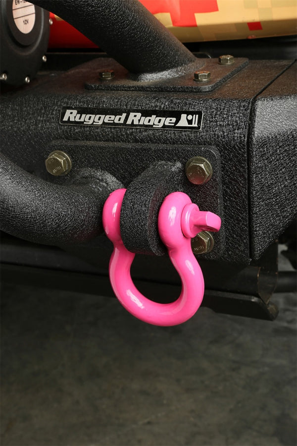 Rugged Ridge Pink 3/4in D-Ring Shackles Rugged Ridge Pink 3/4in D-Ring Shackles