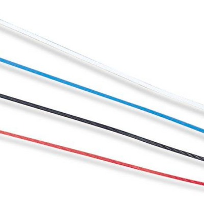 Uni FIlter 8in Cable Ties - White Blue Red Black (50 per bag)