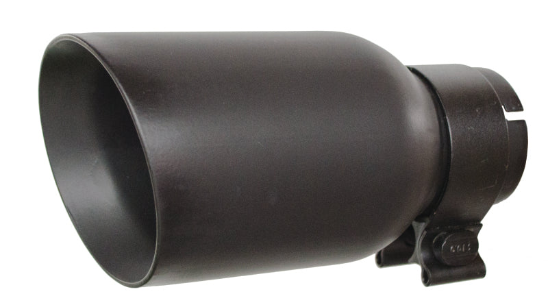 Go Rhino Exhaust Tip - Textured black - ID 2 1/2in x L 8in x OD 4in Go Rhino Exhaust Tip - Textured black - ID 2 1/2in x L 8in x OD 4in