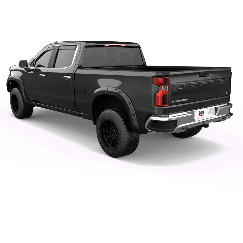 EGR 19-22 Chevrolet Silverado 1500 Traditional Bolt-On Look Fender Flares Black Set Of 4 EGR 19-22 Chevrolet Silverado 1500 Traditional Bolt-On Look Fender Flares Black Set Of 4