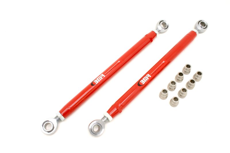 BMR 05-14 S197 Mustang Double Adj. Lower Control Arms w/ Heavy Duty Rod Ends - Red BMR 05-14 S197 Mustang Double Adj. Lower Control Arms w/ Heavy Duty Rod Ends - Red