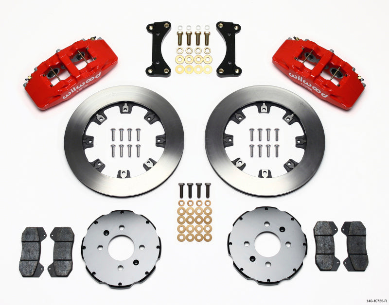 Wilwood Dynapro 6 Front Hat Kit 12.19in Red 94-01 Honda/Acura w/262mm Disc Wilwood Dynapro 6 Front Hat Kit 12.19in Red 94-01 Honda/Acura w/262mm Disc