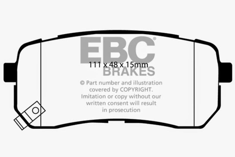 EBC 15+ Kia Sedona 3.3 Ultimax2 Rear Brake Pads EBC 15+ Kia Sedona 3.3 Ultimax2 Rear Brake Pads