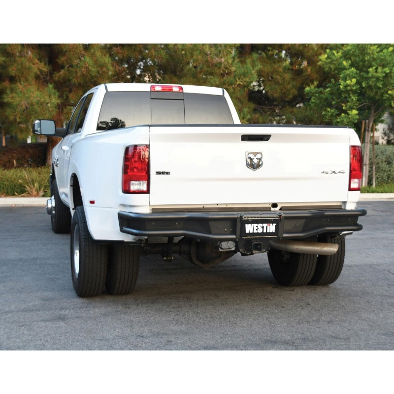 Westin 2013-2018 Ram 1500 Outlaw Rear Bumper - Textured Black Westin 2013-2018 Ram 1500 Outlaw Rear Bumper - Textured Black