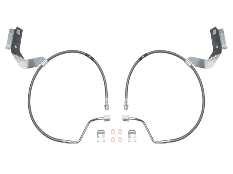 ICON 2017+ Ford F-250/F-350 Front 4.5 & 7in Extended SS Brake Line Kit ICON 2017+ Ford F-250/F-350 Front 4.5 & 7in Extended SS Brake Line Kit