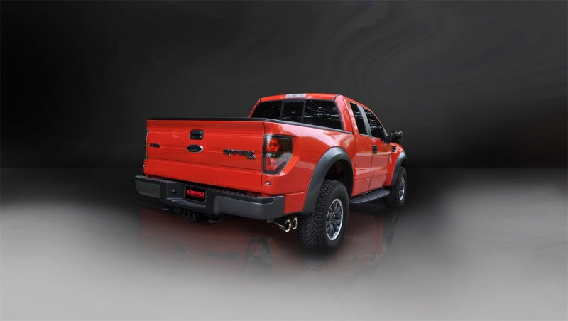 Corsa 2010-2010 Ford F-150 Raptor 5.4L V8 Polished Sport Cat-Back Exhaust Corsa 2010-2010 Ford F-150 Raptor 5.4L V8 Polished Sport Cat-Back Exhaust