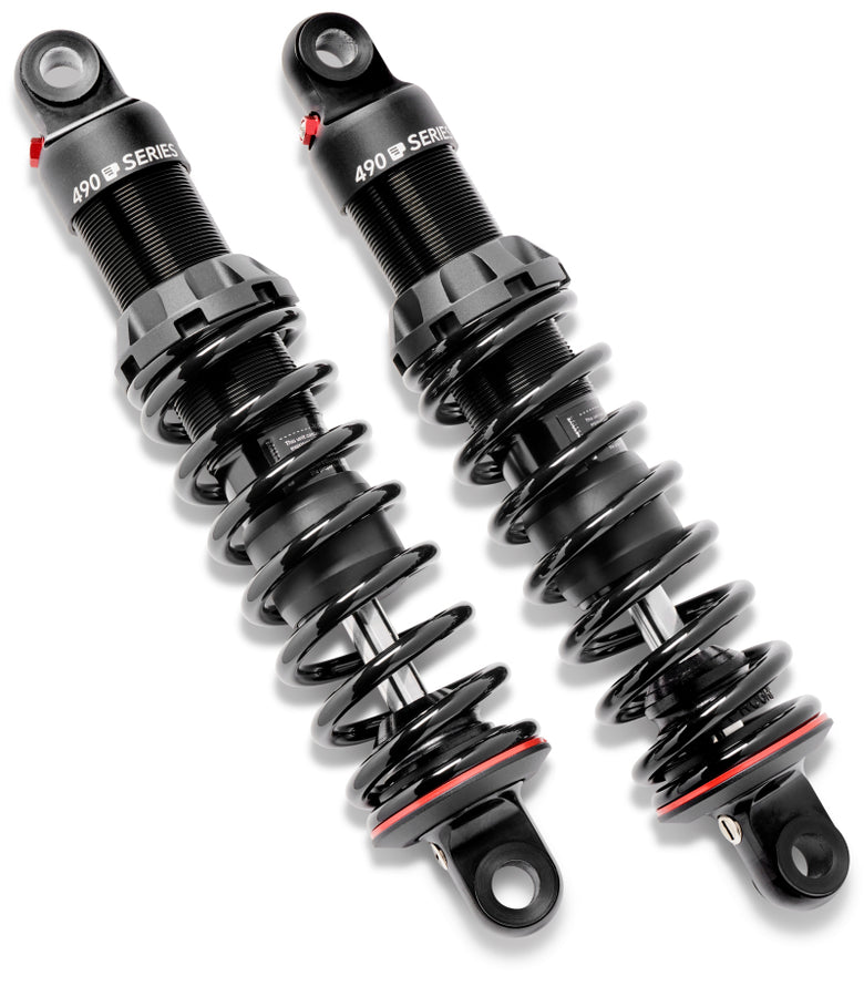 Progressive Harley V-Rod 490 Series Shocks 13.0in Bushing - Black Progressive Harley V-Rod 490 Series Shocks 13.0in Bushing - Black