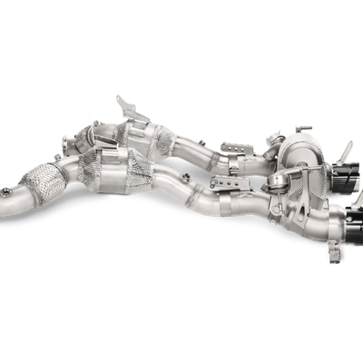 Akrapovic 16-17 Ferrari 488 GTB/488 Spyder Link Pipe Set w/ Cat (SS)