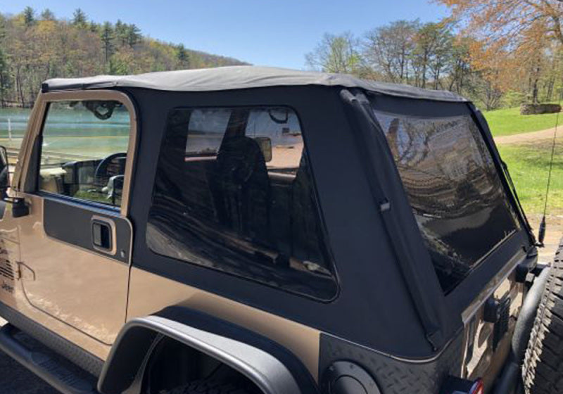 Rampage 18-21 Jeep Wrangler (JL) Unlimited Frameless TrailView Fastback Soft Top Kit - Black Diamond Rampage 18-21 Jeep Wrangler (JL) Unlimited Frameless TrailView Fastback Soft Top Kit - Black Diamond