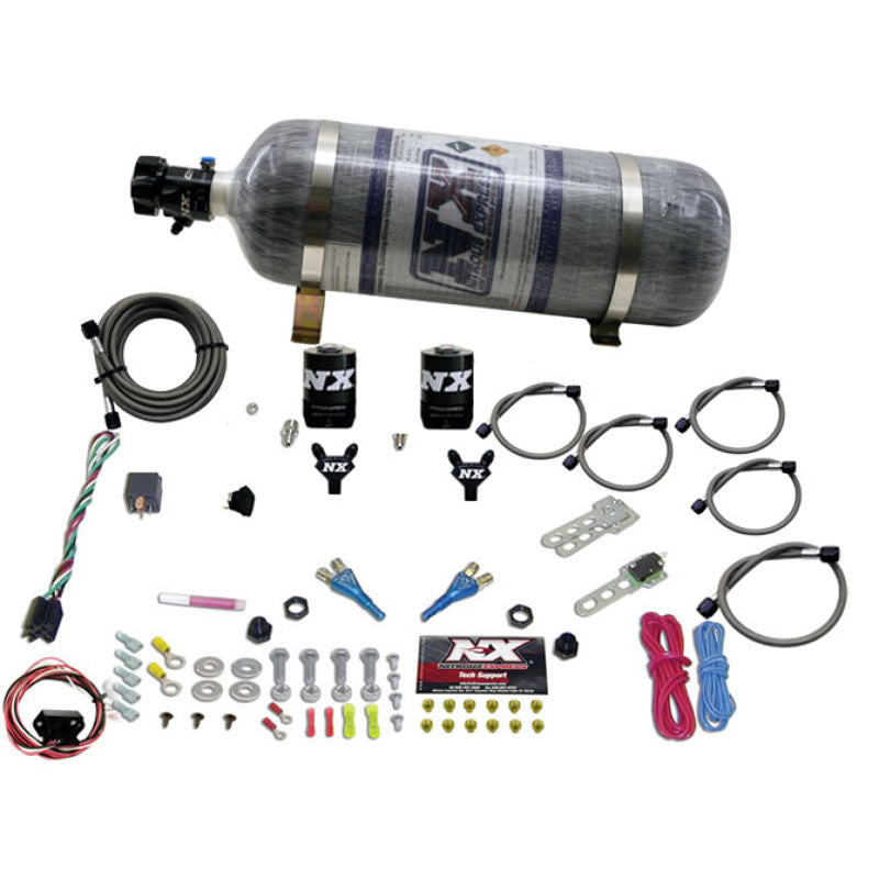 Nitrous Express 03-18 Nissan 350Z/370Z Dual Nozzle (35-150HP) w/Composite Bottle Nitrous Express 03-18 Nissan 350Z/370Z Dual Nozzle (35-150HP) w/Composite Bottle