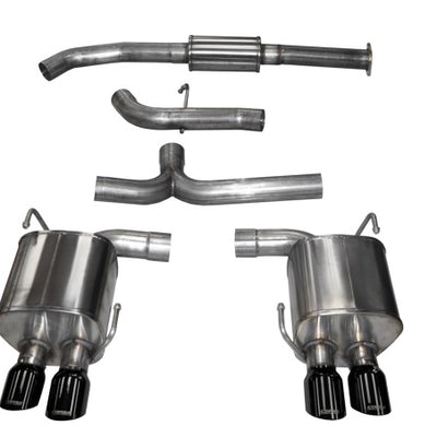 Corsa 2015-2021 Subaru WRX Cat Back Exhaust Black Quad 3.5in Tips *Sport*