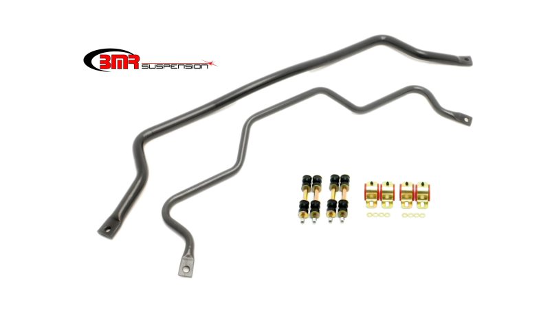 BMR 93-02 F-Body Front (SB001H) & Rear (SB003H) Sway Bar Kit w/ Bushings - Black Hammertone BMR 93-02 F-Body Front (SB001H) & Rear (SB003H) Sway Bar Kit w/ Bushings - Black Hammertone