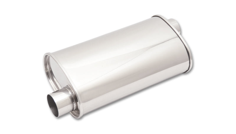 Vibrant StreetPower Oval Muffler 5in x 9in x 15in - 2.25in inlet/outlet (Offset-Offset Same Side) Vibrant StreetPower Oval Muffler 5in x 9in x 15in - 2.25in inlet/outlet (Offset-Offset Same Side)
