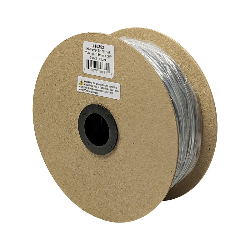 DEI Hi-Temp Shrink Tube 18mm x 50ft Spool - Black DEI Hi-Temp Shrink Tube 18mm x 50ft Spool - Black