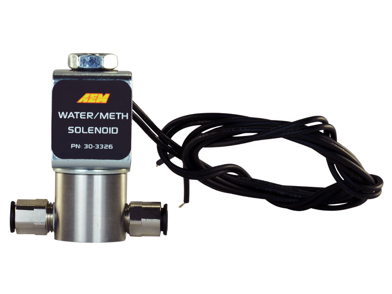 AEM Water/Methanol Injection System - High-Flow Low-Current WMI Solenoid - 200PSI 1/8in-27NPT In/Out AEM Water/Methanol Injection System - High-Flow Low-Current WMI Solenoid - 200PSI 1/8in-27NPT In/Out