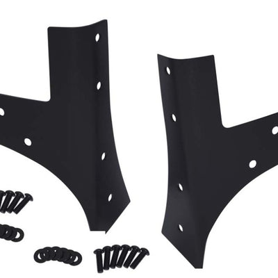 Kentrol 07-18 Jeep Wrangler JK Windshield Supports Pair - Textured Black