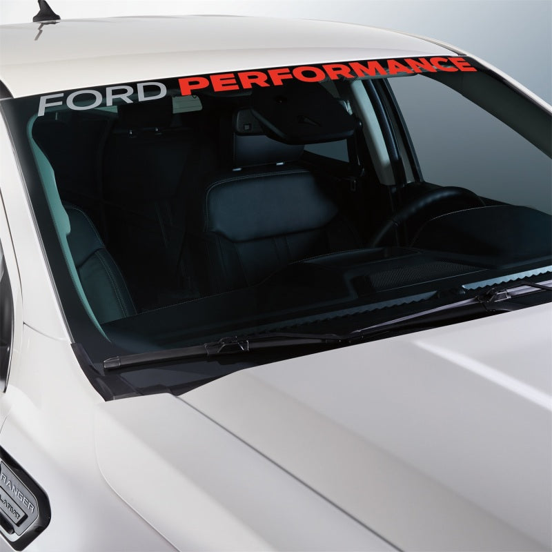 Ford Racing Ford Performance Ranger Windshield Banner - Wht/Red Ford Racing Ford Performance Ranger Windshield Banner - Wht/Red