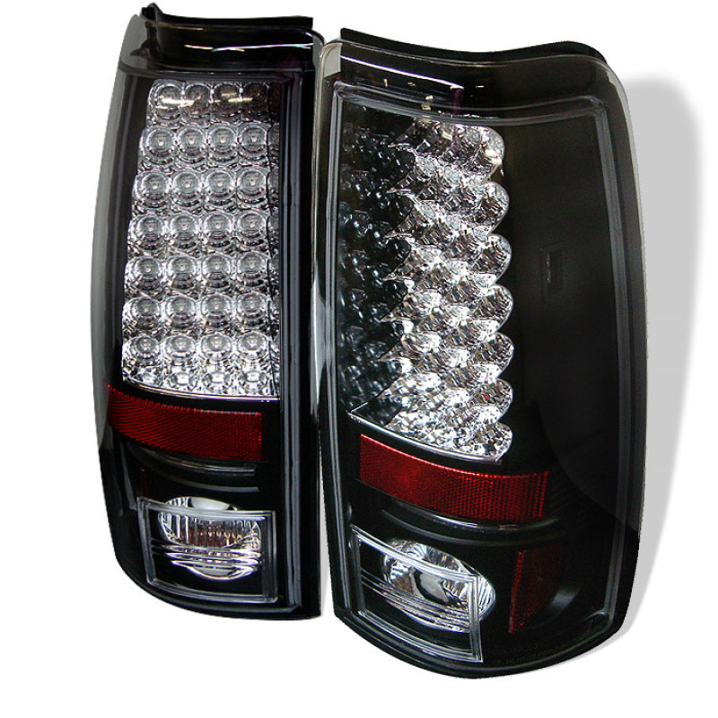 Spyder Chevy Silverado 1500 99-02 (Not Fit Stepside) LED Tail Lights Blk ALT-YD-CS99-LED-BK Spyder Chevy Silverado 1500 99-02 (Not Fit Stepside) LED Tail Lights Blk ALT-YD-CS99-LED-BK