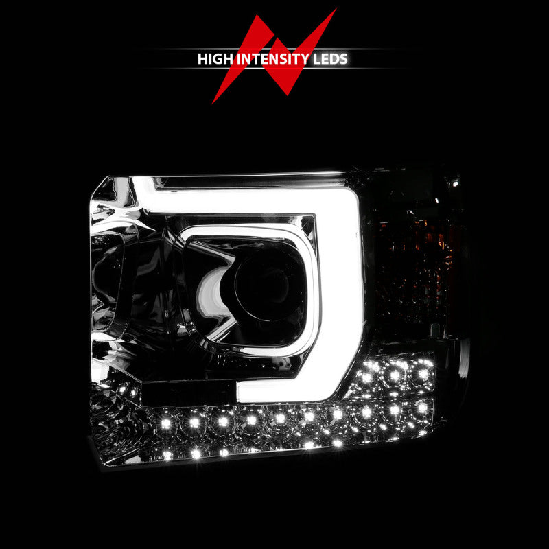 ANZO 14-15 GMC Sierra 1500/2500HD/3500HD Plank Style Projector Headlight - Chrome Housing ANZO 14-15 GMC Sierra 1500/2500HD/3500HD Plank Style Projector Headlight - Chrome Housing