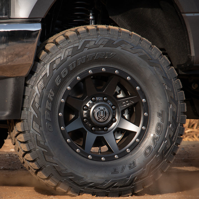 ICON Rebound HD 18x9 8x6.5 12mm Offset 5.5in BS 121.4mm Bore Satin Black Wheel ICON Rebound HD 18x9 8x6.5 12mm Offset 5.5in BS 121.4mm Bore Satin Black Wheel