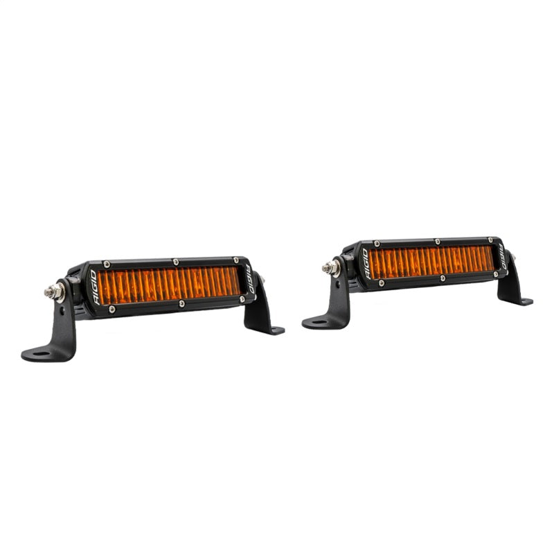 Rigid Industries SR-Series SAE 6in. w/ Amber PRO Lens (Pair) Rigid Industries SR-Series SAE 6in. w/ Amber PRO Lens (Pair)