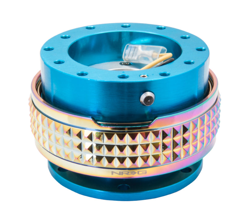 NRG Quick Release Kit - Pyramid Edition - New Blue Body / Neochrome Pyramid Ring NRG Quick Release Kit - Pyramid Edition - New Blue Body / Neochrome Pyramid Ring